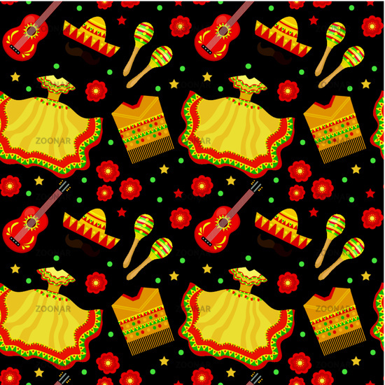 550x550 Photo Cinco De Mayo Seamless Pattern Mexican Holiday Endless