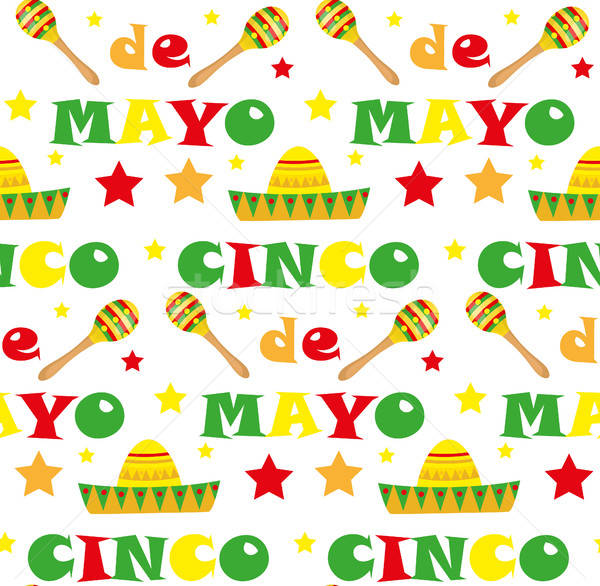 600x586 Cinco De Mayo Seamless Pattern Mexican Holiday Endless Background