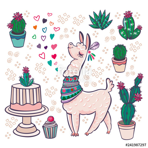 500x500 Cliparts For Free Download Alpaca Clipart Mexican Vector