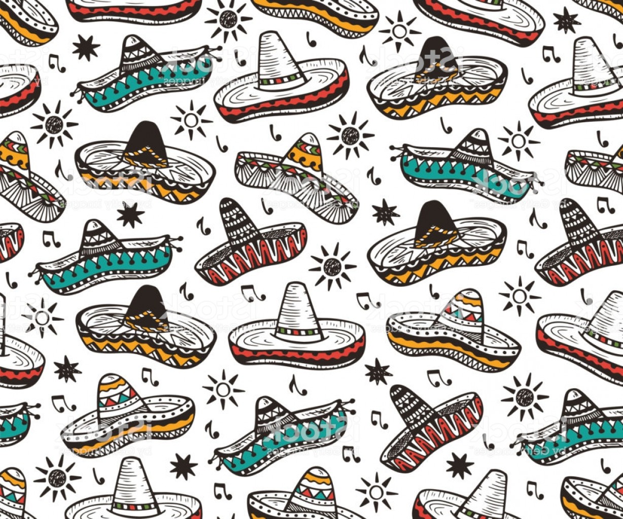 1228x1023 Mexican Seamless Patterns Mexico Vector Background Hand Drawn