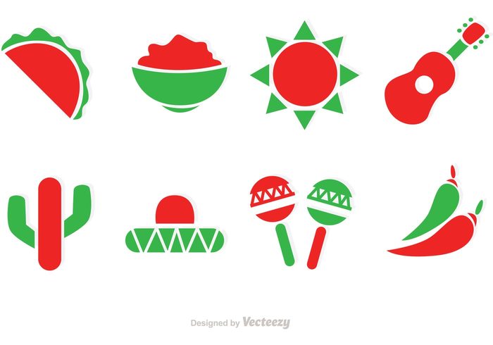 700x490 Mexico Vector Icons