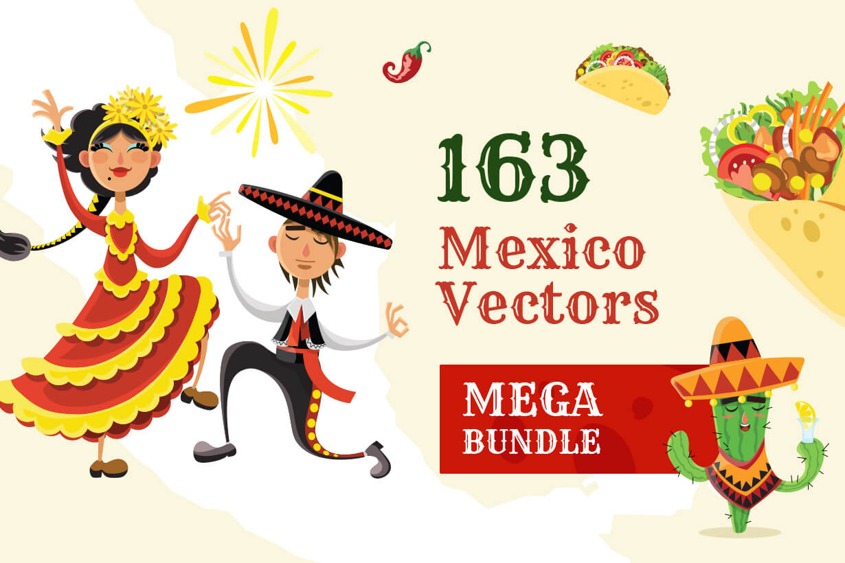 1230x820 Vector Mexican Collection