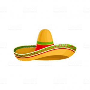 300x300 Mexican Sombrero Hat Vector Illustration On A White Background Gm