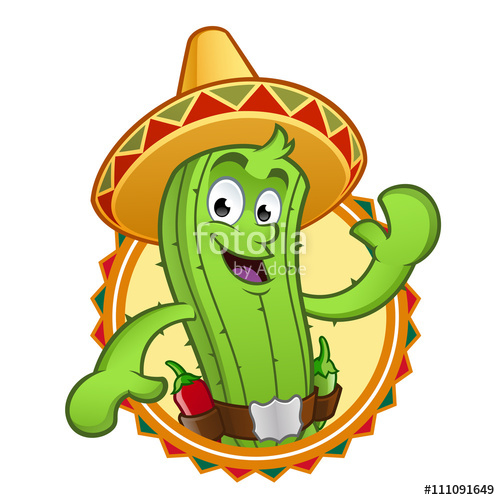 500x500 Cactus Con Gorro Mexicano Stock Image And Royalty Free