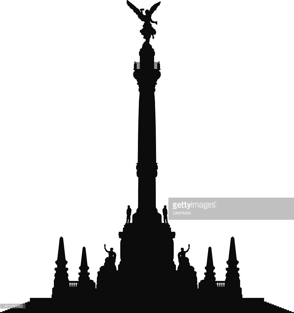 963x1024 Mexico City's Angel Of Independence Architecture Sketch