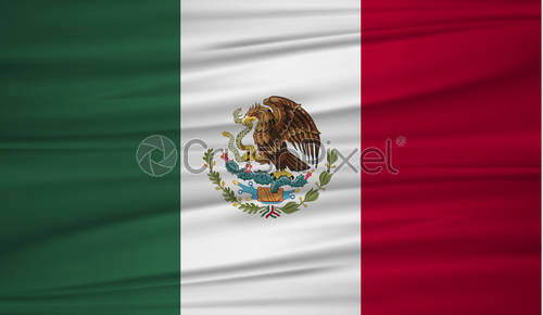 500x290 Mexico Flag Vector Vector Flag Of Mexico Blowig In The, Stock