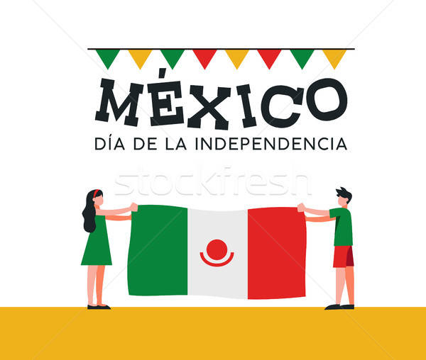 600x508 Mexico Independence Day Friends With Mexican Flag Vector