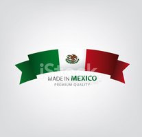 207x199 Made In Mex Ribbon, Mexican Flag