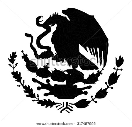 450x431 Mexican Eagle Silhouette