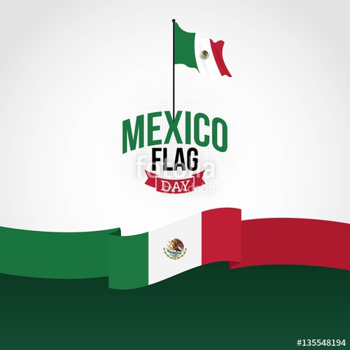 500x500 Mexico Flag Day Vector Illustration Stock Image And Royalty Free