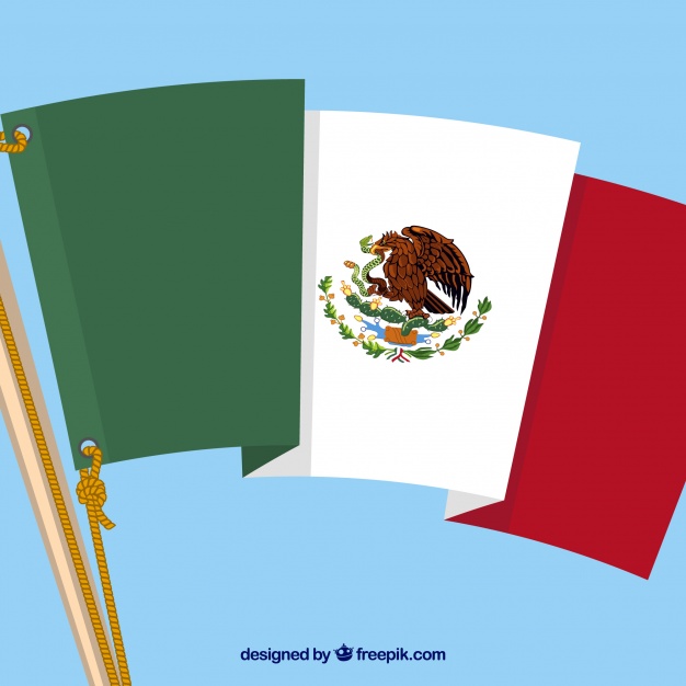 626x626 Download Free Vector Flat Mexican Flag Background