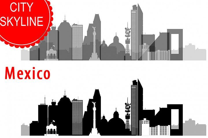 720x480 Mexico City Vector, Skyline, Png, Dwg, Cdr
