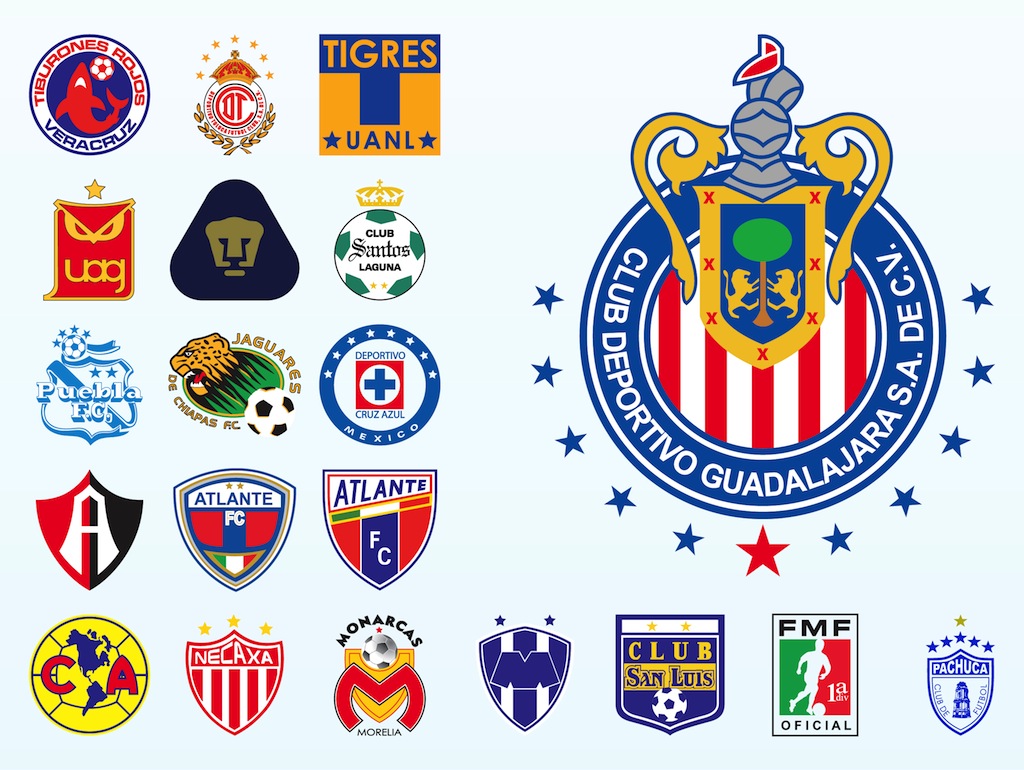 1024x770 Mexican Football Logos Vector Art Graphics