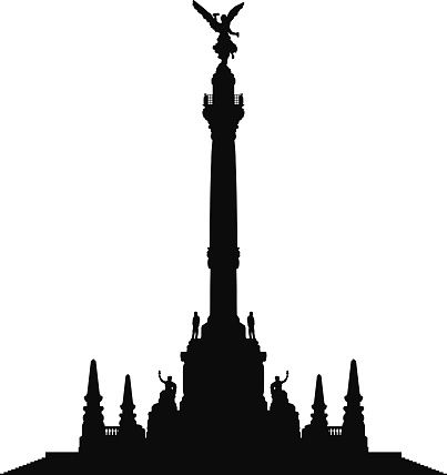 403x428 Angel Of Independence, Mexico City Vector Art Illustration Maybe