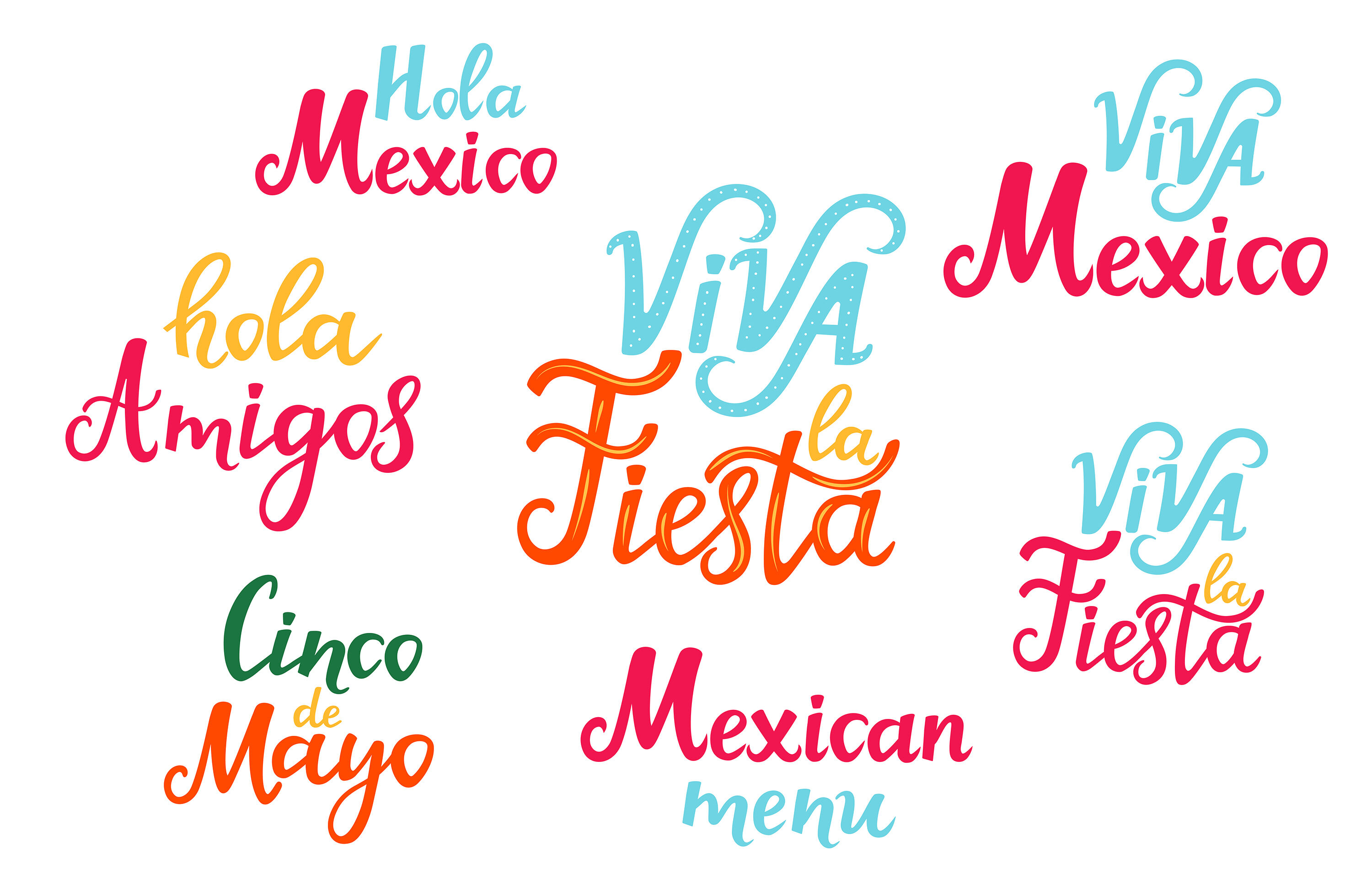 3000x1957 Viva Mex Vector Illustration