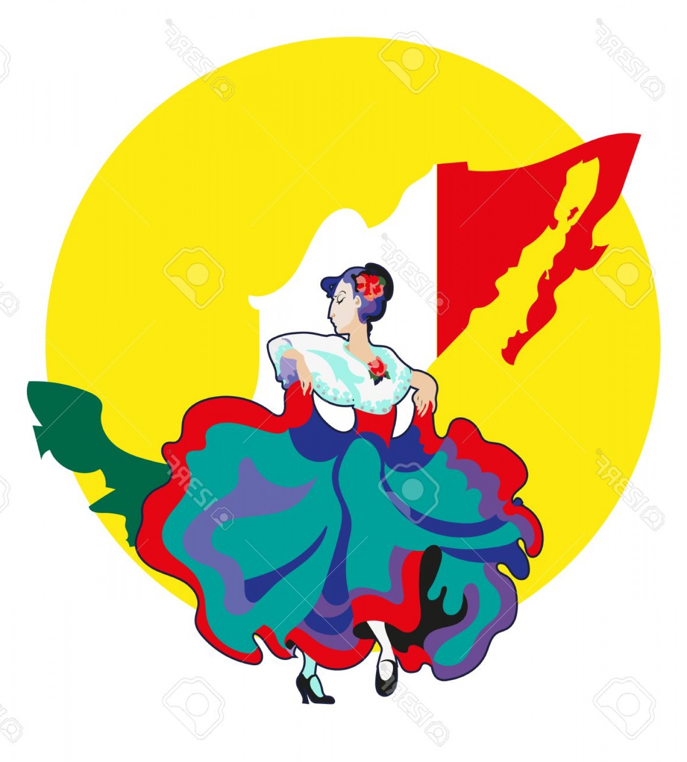 1407x1560 Mexican Dresses Clip Art Vector Soidergi