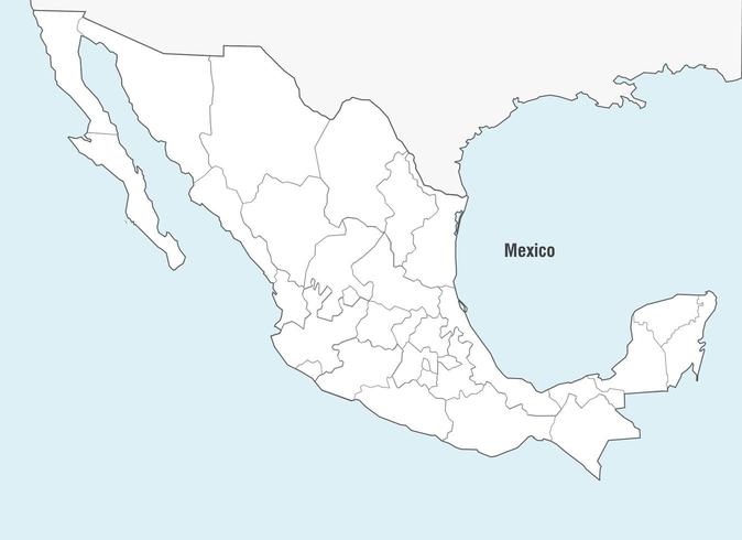 674x490 Mexico Map Vector