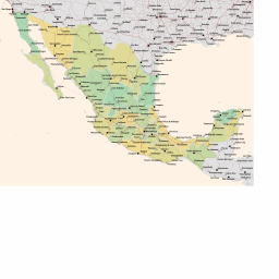 256x256 Scalablemaps Vector Map Of Mexico
