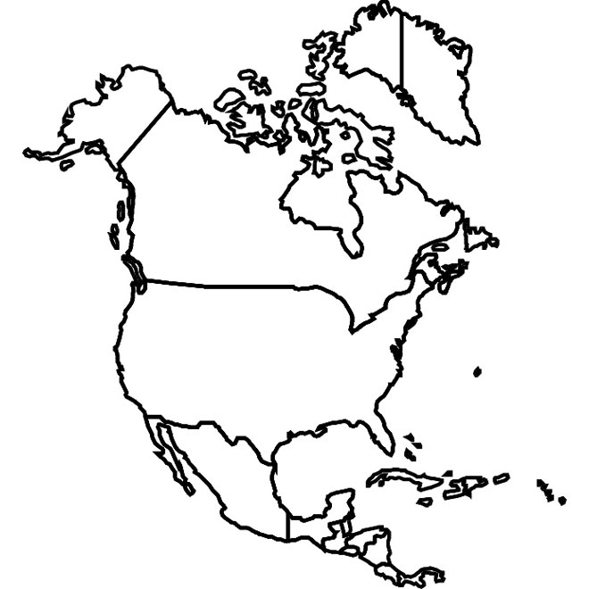 660x660 Usa Canada Mexico Vector Map