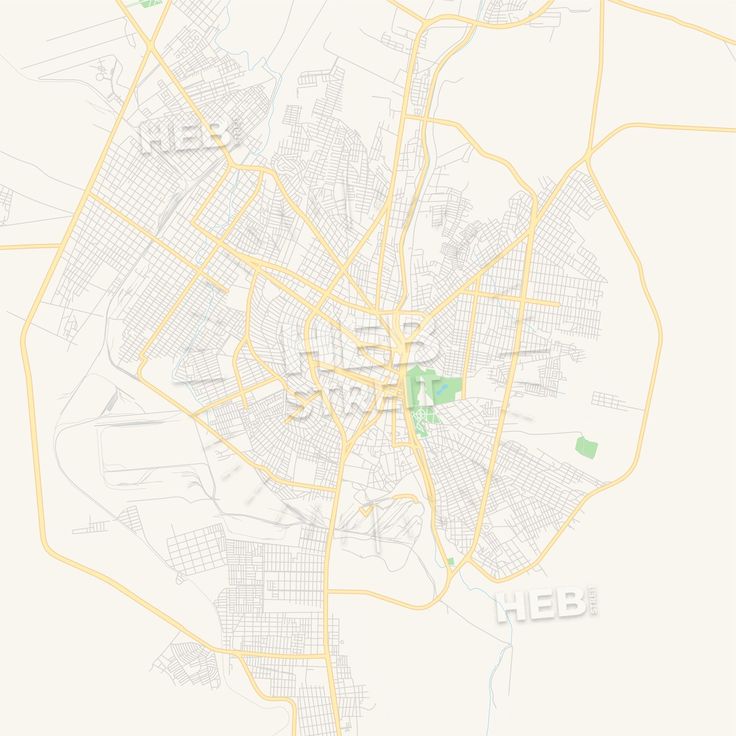 736x736 Vector Map Empty Vector Map Of Monclova, Coahuila, Mexico Best