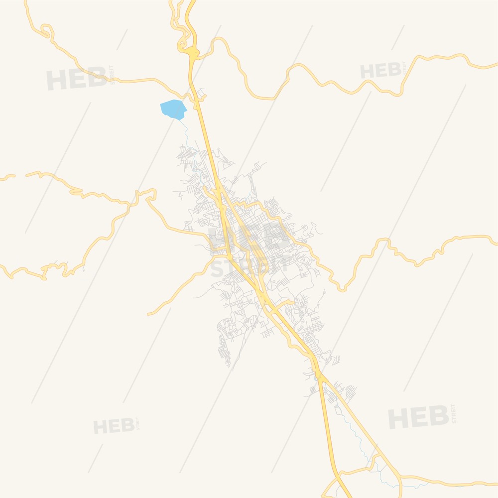 1000x1000 Empty Vector Map Of Chilpancingo, Guerrero, Mexico Hebstreits