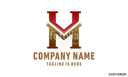 500x300 Mh Logo Design Stock Image And Royalty Free Vector