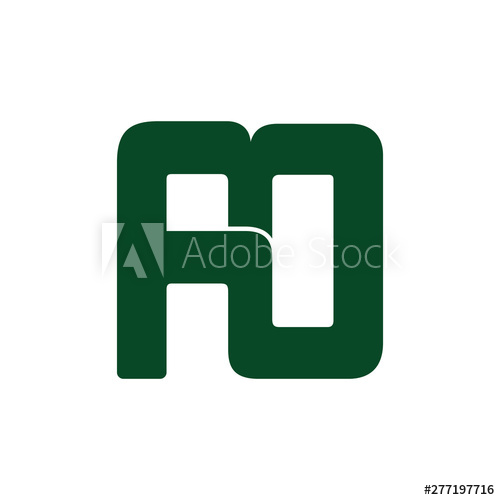 500x500 Abstract Letter Mh Geometric Square Logo Vector