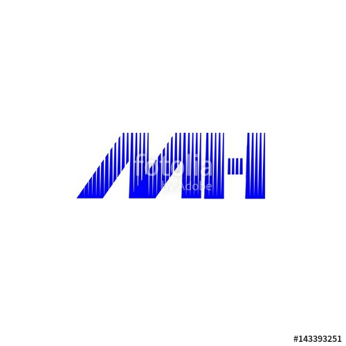 500x500 Letter Mh Logo Vector Stock Image And Royalty Free Vector