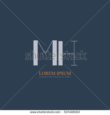 450x470 Letter Mh Logo Design For Company Identity