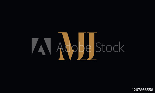 500x300 Mi Logo Design Icon Template Vector Illustration Minimal Design