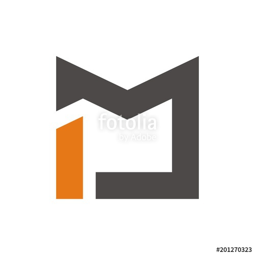 500x500 Im Logo, Mi Logo Initial Letter Design Template Vector Stock