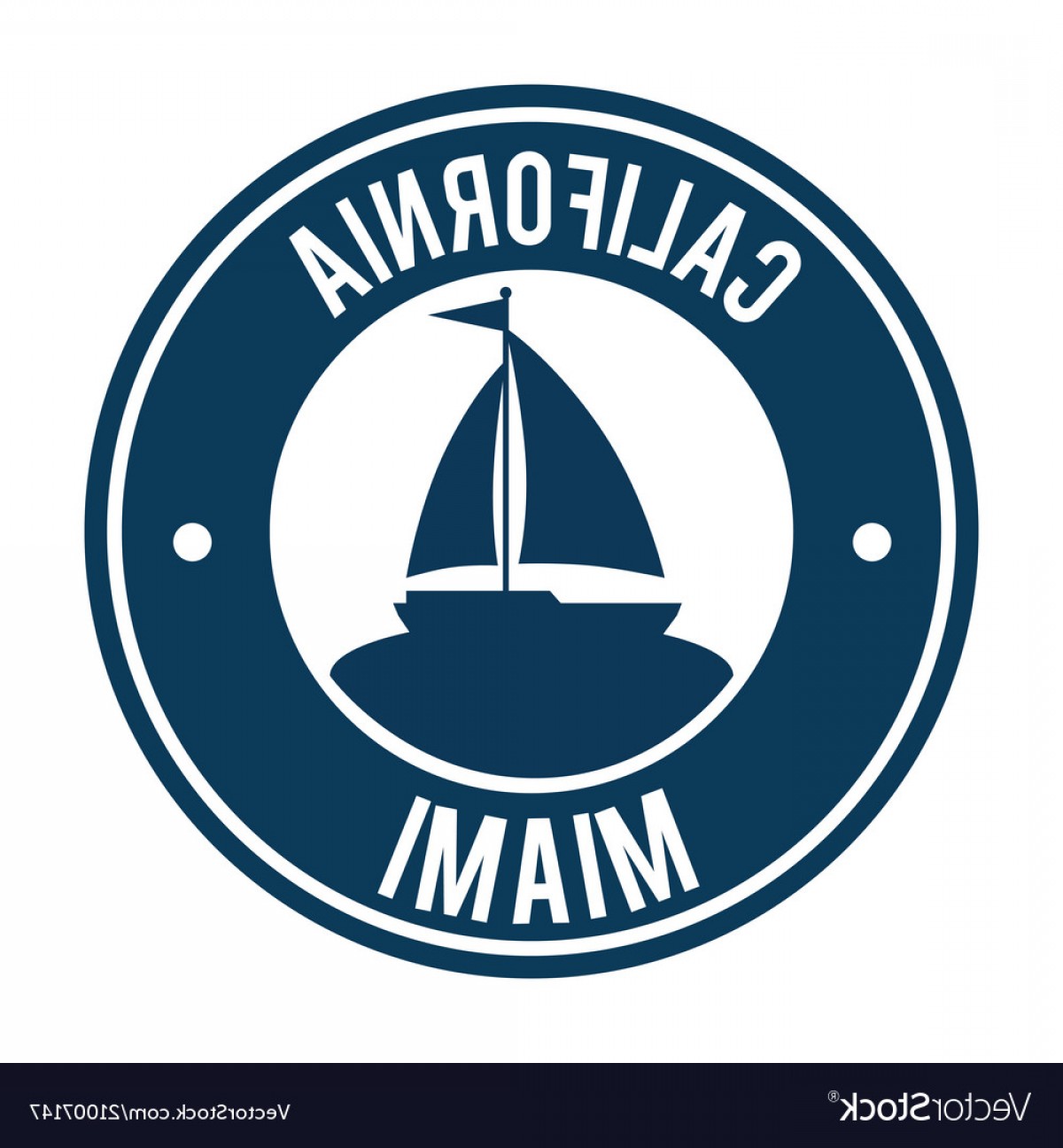 1200x1296 Miami Beach California Seal Vector Handandbeak