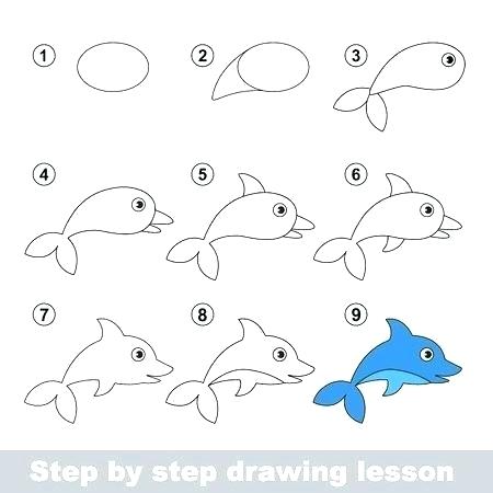 450x450 How Do You Draw A Dolphin How To Draw A Dolphin Step