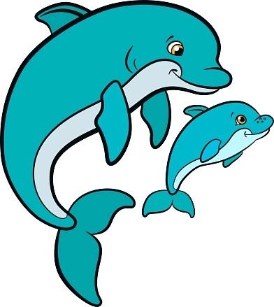 392x439 Dolphin Clipart Free Royalty Clip Art Vector Images Illustrations