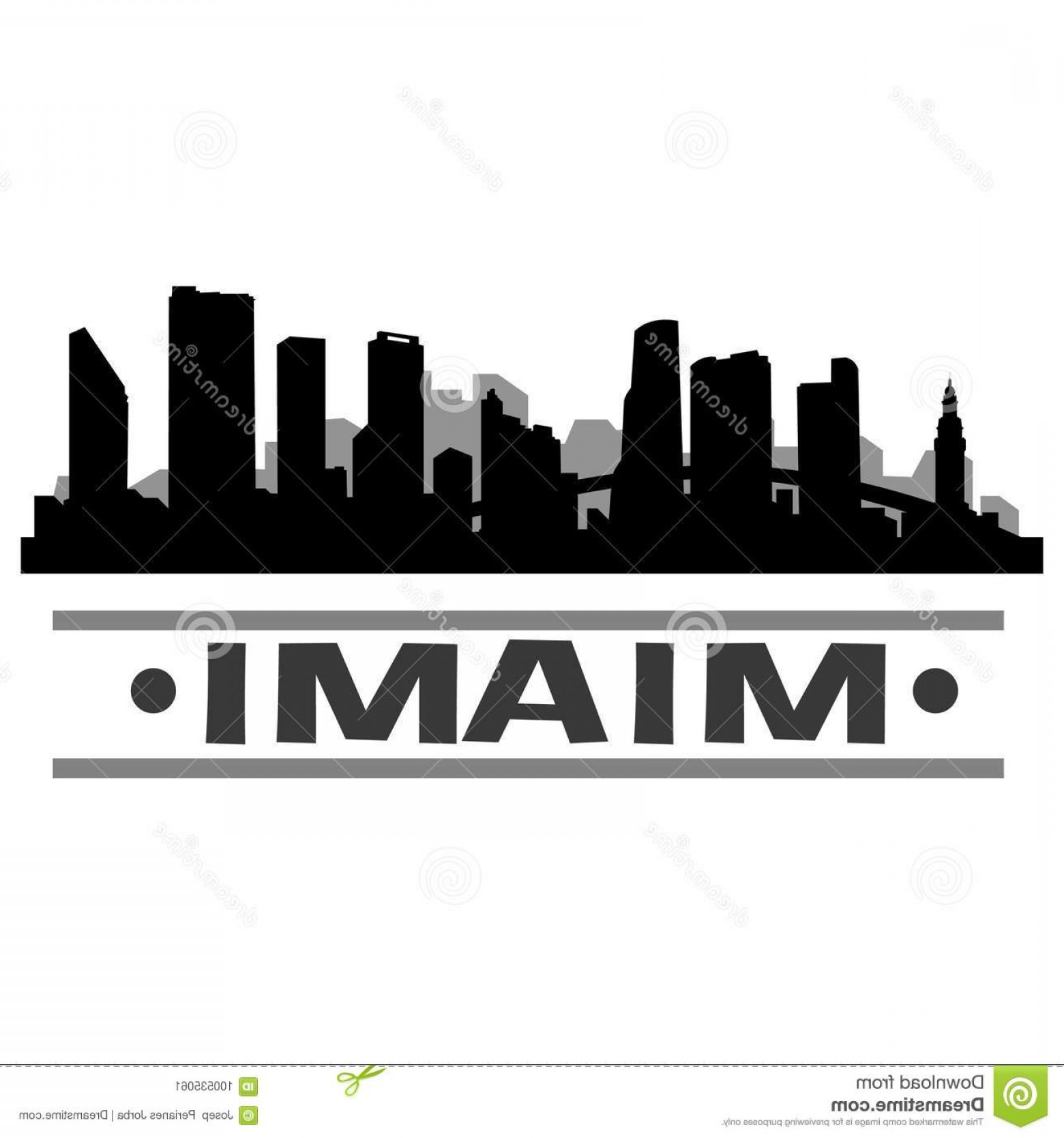 1560x1668 Miami Skyline City Icon Vector Art Design Skyline Miami City