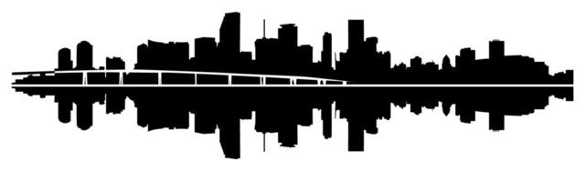 Miami Skyline Silhouette Vector at Vectorified.com | Collection of ...