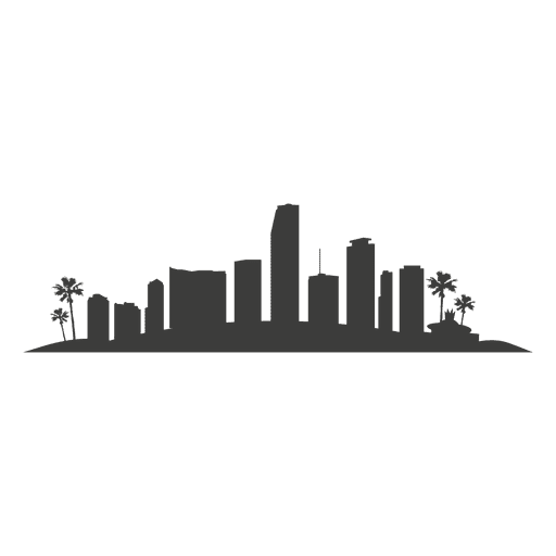 512x512 Miami Buildings Silhouette