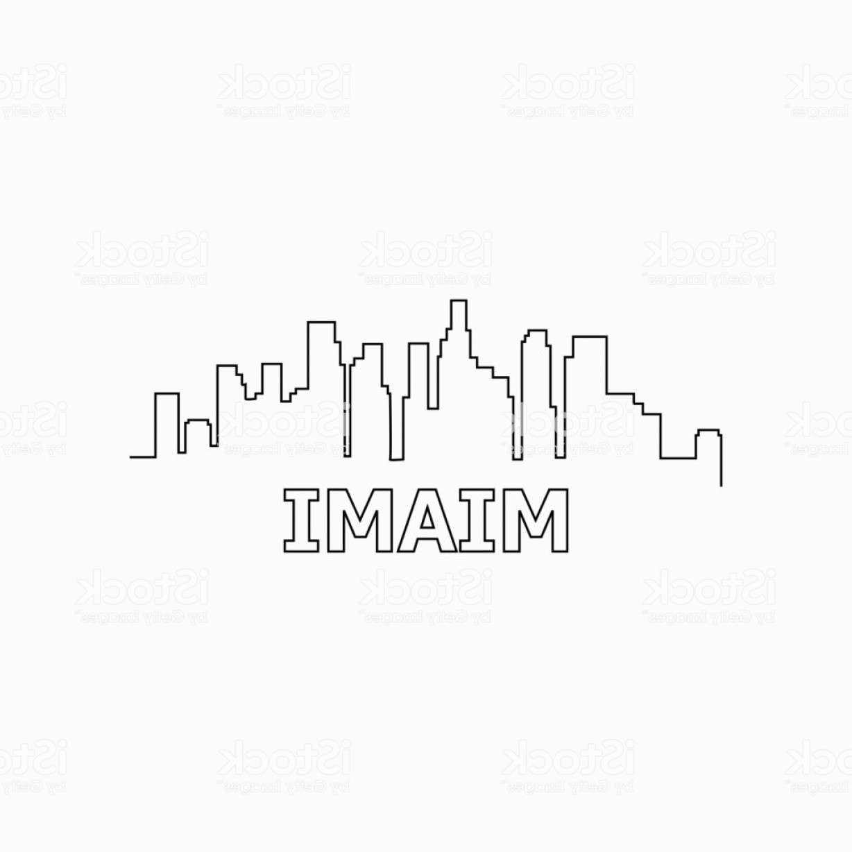 1228x1228 Miami Skyline Vector Soidergi