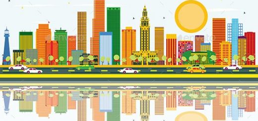 520x245 Miami Best Vector Download