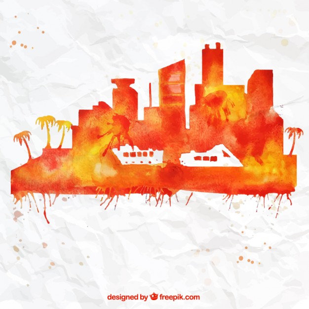 626x626 Skyline Miami Vectors, Photos And Free Download