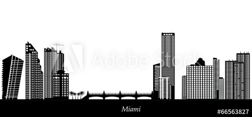500x233 Miami Skyline