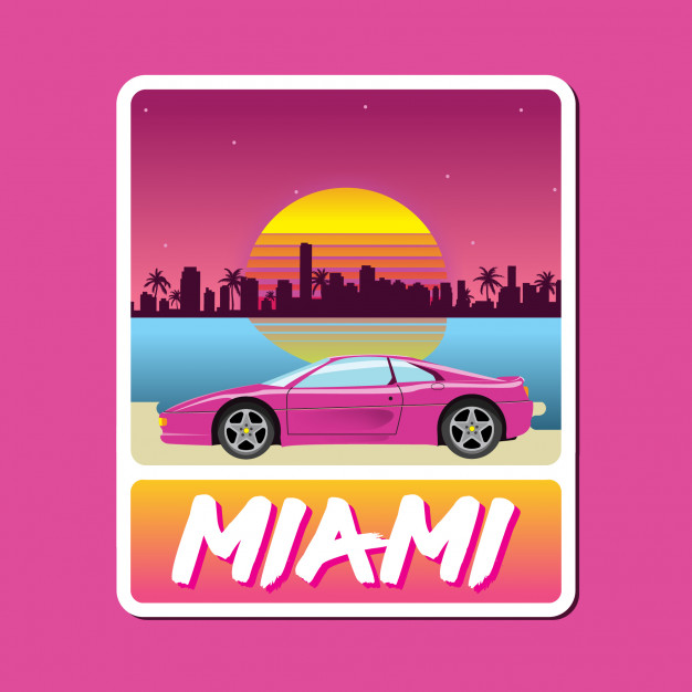 626x626 Miami Vice Badge Vector Premium Download