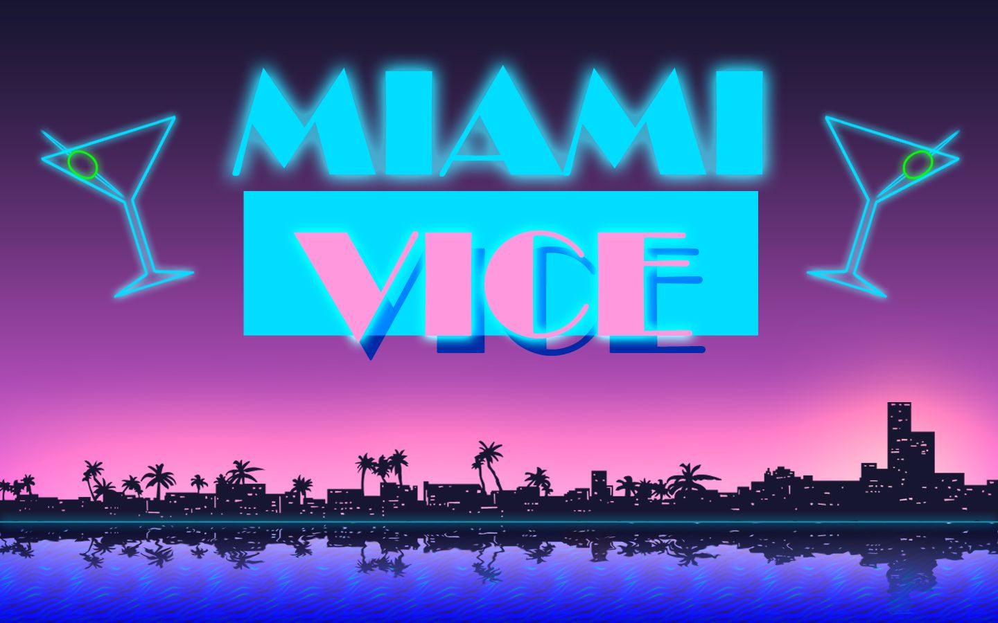 1440x900 Image Result For Miami Vice Graphics Eighties Miami Vice