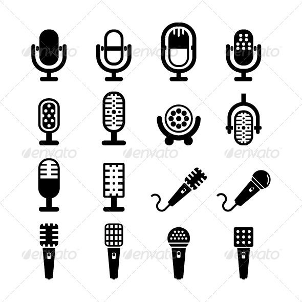 590x590 Microphone Vector Tattoo Ideas Mic Logo, Microphone Icon