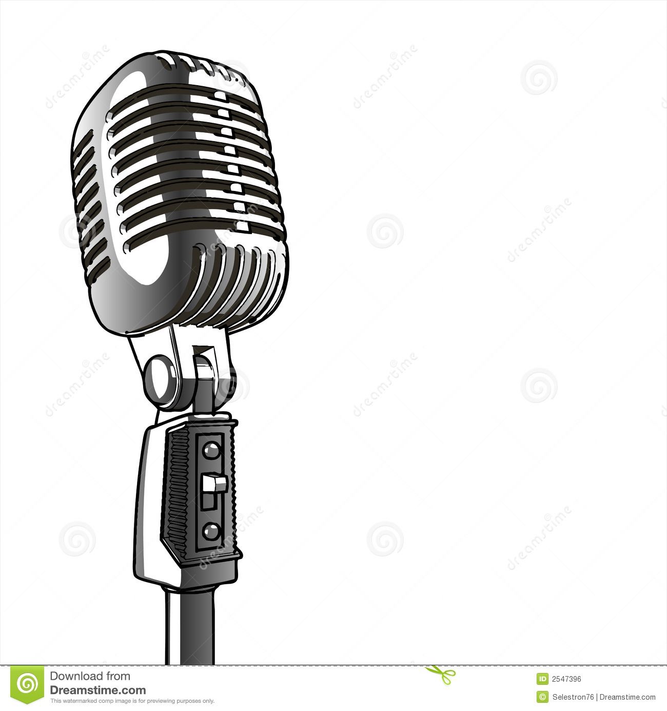 1300x1385 Vintage Microphone