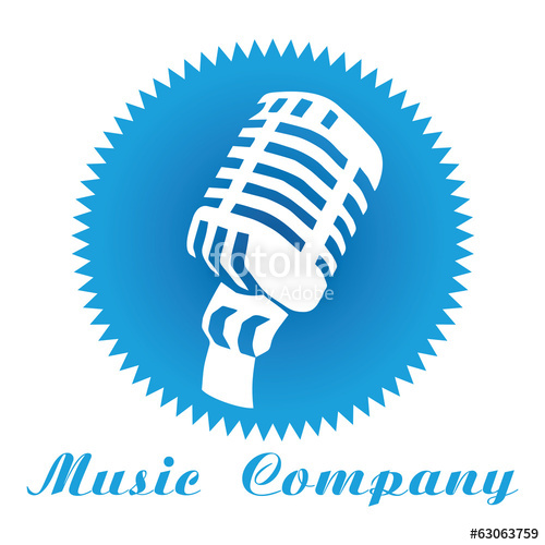 500x500 Microphone Logo Vector Stock Image And Royalty Free Vector
