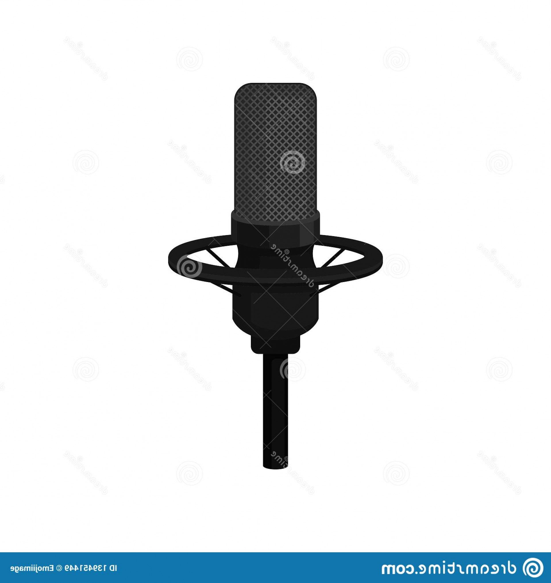1918x2026 Studio Condenser Microphone Vector Art Hoodamath