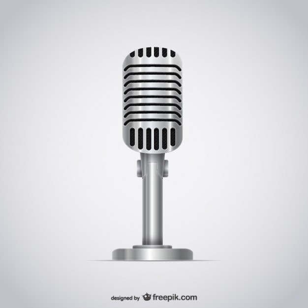 626x626 Microphone Illustration Vector Free Download
