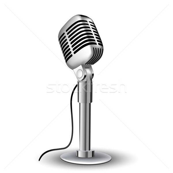 600x600 Retro Mic Vector Illustration Tal Revivo