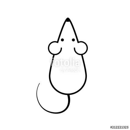 500x500 Mice Vector Icon Outline Stock Image And Royalty Free Vector